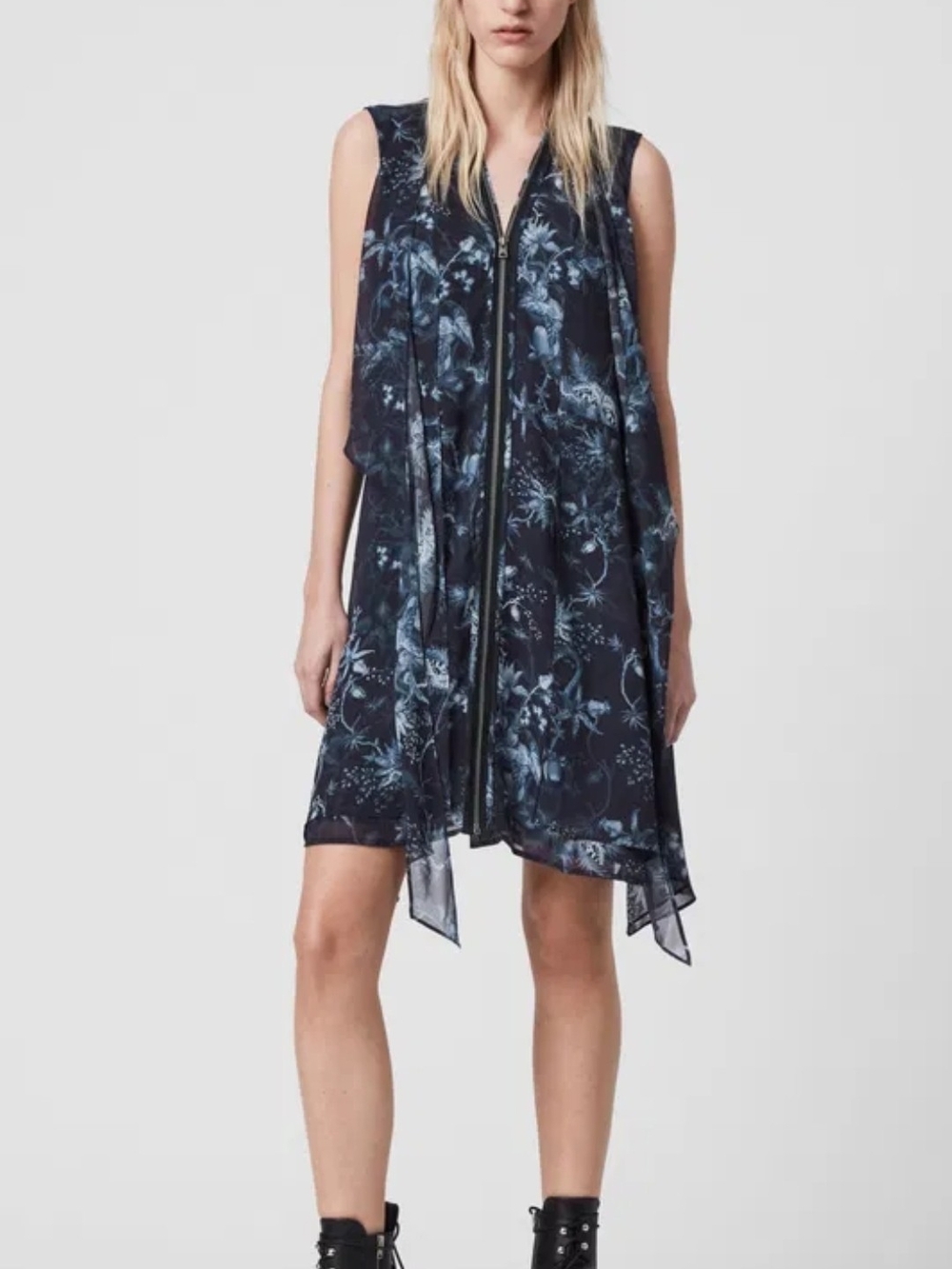 All Saints Jayda Evolution Dress, Size Medium